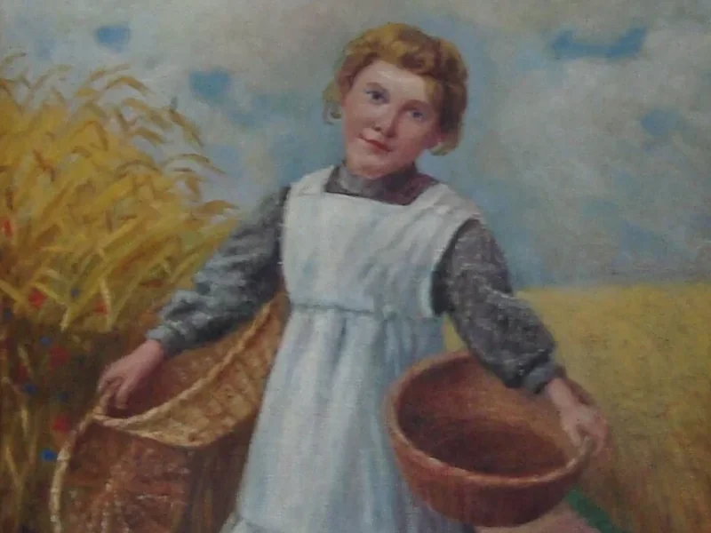 1867-František Josef Klír - Ragazza di paese con cesti